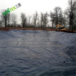 Nero 0.5 millimetri 0.7 millimetri di tessuto grande pezzo di alimentazione fish pond liner materiale impermeabile geomembrana - Product Image 3