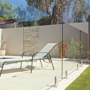 Valla <span class=keywords><strong>de</strong></span> Vidrio para Piscina con Abrazadera <span class=keywords><strong>de</strong></span> Vidrio <span class=keywords><strong>de</strong></span> Acero Inoxidable, <span class=keywords><strong>Puerta</strong></span> <span class=keywords><strong>de</strong></span> Entrada <span class=keywords><strong>de</strong></span> Vidrio para Piscina - Product Image 3