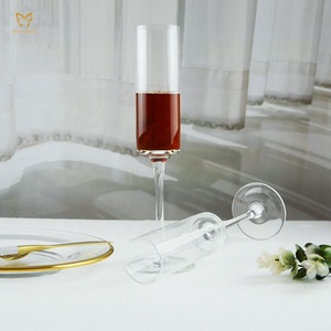 6 oz Straight <strong>Champagne</strong> Flute Crystal Glass Wedding <strong>Champagne</strong> Cylinder Glasses <strong>Champagne</strong> <strong>Coupes</strong> - Product Image 4