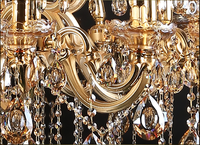 Decorativo CrystalHanging flor colgante lámpara Hotel lámpara de la vela de la luz de lámpara Europea candelabro de cristal