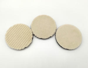 Tapis de polissage pour voiture en laine, 4 pièces, 3 pouces, 80mm, double <span class=keywords><strong>Action</strong></span>, épais, moyen et léger, set de 3 - Product Image 1