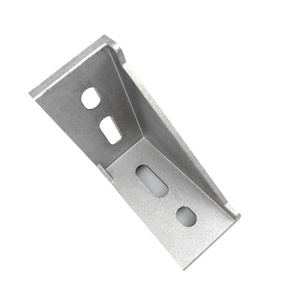 Wholesale <strong>Silver</strong> TZHIF 4-Hole 3060 Triangle <strong>Bracket</strong> 90 Degree for Aluminum Extrusion Profile - Product Image 1
