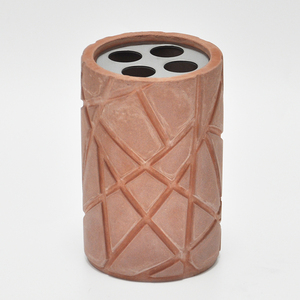 Ensemble d'accessoires de salle de bain 8 pièces en béton naturel - Product Image 4