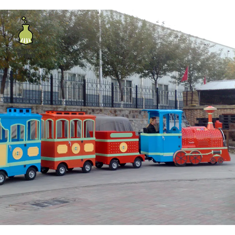 Dual Hydraulische Systeem kleine diesel locomotief kids elektrische amusement trein rides