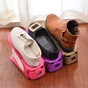 Nueva llegada portátil de plástico Zapatero ajustable estante del zapato de doble capa organizador - Product Image 3