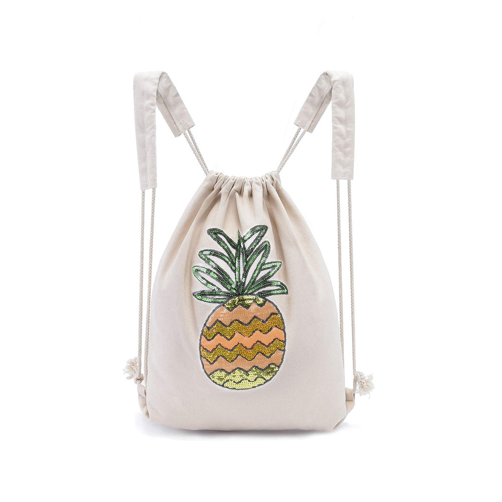 Персонализированная сумка из органического хлопка на шнурке