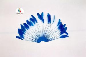 Milli nery liefert Sinamay Base Hat Dekoration Stripped Coque Feather Fan - Product Image 6