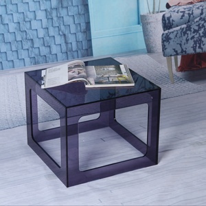 Thiết Kế Độc Đáo Cube Shape Màu Tím Khay Cà Phê Acrylic Bảng Với Giỏ Lưu Trữ - Product Image 6