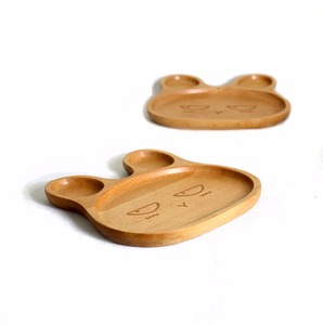 <span class=keywords><strong>Assiette</strong></span> <span class=keywords><strong>en</strong></span> <span class=keywords><strong>bois</strong></span> massif <span class=keywords><strong>pour</strong></span> enfants, motif lapin, plateau à dessert, assiettes chinoises, plat <span class=keywords><strong>en</strong></span> <span class=keywords><strong>bois</strong></span> <span class=keywords><strong>pour</strong></span> snacks japonais et fruits - Product Image 3
