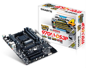 Gigabyte amd6 970 + sb950 atx carte mère de bureau, am3+ socket, ddr <span class=keywords><strong>3</strong></span>, ga-970a-ds3p - Product Image 1