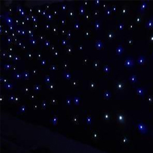 Tissu imperméable à l'eau 6m x 4m, <span class=keywords><strong>DJ</strong></span> noir DMX, LED étoilé avec effet douche et météores, lumière <span class=keywords><strong>Starlight</strong></span> avec contrôleur LED Tianxin - Product Image 2