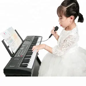 BD musica BD613 giochi di pianoforte elettrico per bambini strumento musicale con microfono e USB linea di ricarica tastiera giocattoli per bambini
