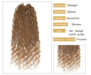 Extensión de cabello sintético Goddess Faux Locs Crochet Twist Braid Dreadlock Weave Fibra de proteína teñida Estilo de cabello africano - Product Image 5
