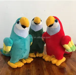 free sample stuffed bird toy colored plush parrot parrot soft plush toys animal soft plush toys custom stuffed parrot