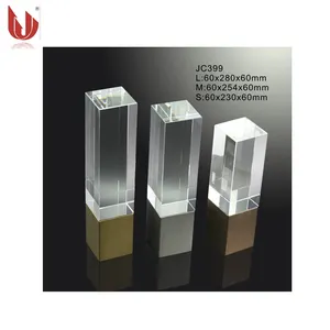 Exquisite Crystal Square Columns Metal Trophy Award
