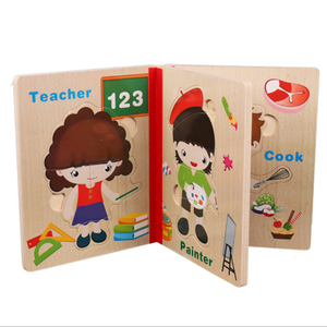 Giocattolo Educativo all'Ingrosso, <span class=keywords><strong>Libro</strong></span> Puzzle in Legno con Animali - Product Image 6