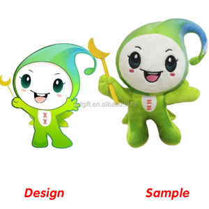 Bambini bella morbida bambola simpatico cartone animato farcito peluche giocattolo personalizzato - Product Image 4