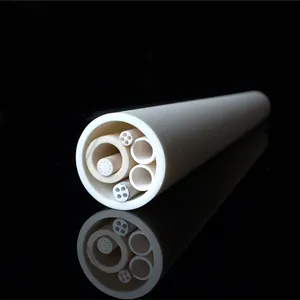 Porous feuerfeste alumina geneigt keramik filter rohr 95% 99% al2o3 aluminiumoxid-keramik rohr