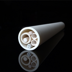 Poroso refrattario allumina inclinato tubo del filtro di ceramica 95% 99% al2o3 allumina tubo di ceramica - Product Image 3