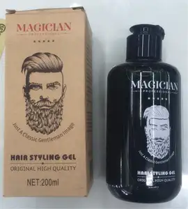 Magician Gel Penata Rambut, Pemodelan Rambut Profesional Kualitas Tinggi Asli 200Ml