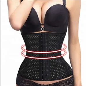 Grande taille corps modélisation sangle ceinture body <span class=keywords><strong>femme</strong></span> respirant taille formateur Corset bons Shapers minceur ceinture rembourré trous - Product Image 1