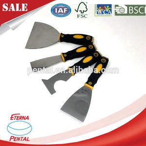 Groothandel Plamuurmessenset Met Zachte Grip Pp/<span class=keywords><strong>Tpr</strong></span> Handvat Super Kwaliteit Roestvrijstalen Verfkrabber - Product Image 3