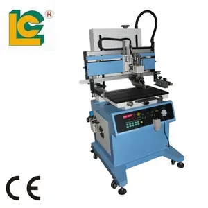 Máquina de impressão de tela lisa LC-400P com mesa de vácuo para caixa de embalagem