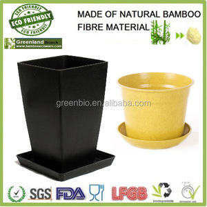 Forniture da Giardino Vasi per Fiori in Fibra di Bambù Naturale Personalizzati Ecologici e Biodegradabili - Product Image 4