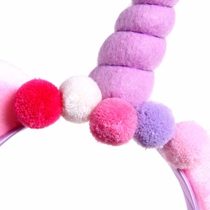 Mignon Boules de Poils Licorne Corne <span class=keywords><strong>Bandeau</strong></span> <span class=keywords><strong>Lapin</strong></span> <span class=keywords><strong>Oreille</strong></span> <span class=keywords><strong>Bandeau</strong></span> Bébé Princesse Festival Cheveux Accessoires - Product Image 5