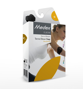 Hot Selling Black Sports Warm Elbow <b>Support</b> Tennis Wrap Adjustable Hook Loop Closure Breathable for Rehabilitation Clinic Use - Product Image 1