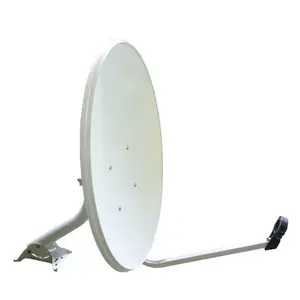 60x65 Good Receiver Ku Band Satellite Dish Antenna Single LNB holder