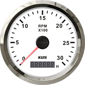 Mecánica KUS 85mm motocicleta tacómetro medidor de RPM de 0-3000 RPM