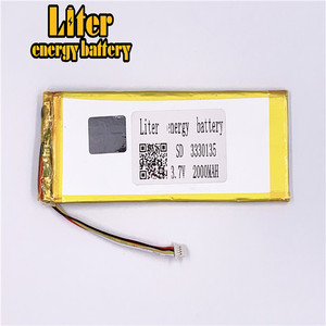 Connector 1,0-4 p customized 3,7 V 3330135 2000 mAh Li-polymer battery Li polymer battery - Product Image 1