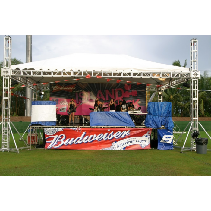 305 мм x 305 мм/12 дюймов x 12 дюймов алюминиевая Болтовая ферма с крышей палатки