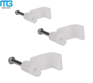 Clips de <span class=keywords><strong>cable</strong></span> de acero de alto carbono 304 <span class=keywords><strong>grapas</strong></span> de alambre de plástico rectangulares Material PE de 10mm para una gestión eficiente de cables - Product Image 2