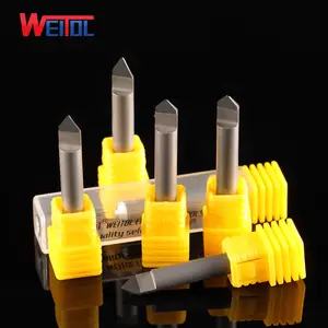 WeiTol 6mm elmas gravür bit mermer araçları cnc router bit elmas matkap mermer router