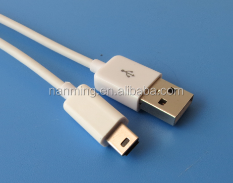 Mini USB 2.0 5 Pin Mini B Cable Para La Cámara, Mini Cable USB