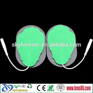 5 * 8 cm feuille en forme de TENS électrodes réutilisables, Colorful electrode pads avec le prix concurrentiel - Product Image 3