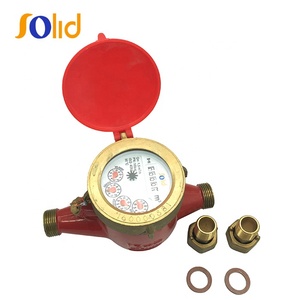 OEM 15-50mm Messing Multi-Jet Wet-Dial Mechanischer Wohn wasserzähler für Warmwasser - Product Image 4