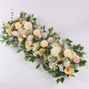 F-1407 Artificial 1m de seda blanco champán corredores de la tabla de boda Centpieces Decoración - Product Image 2