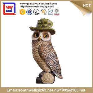Gros résine owl statues de décoration et résine custom design <span class=keywords><strong>night</strong></span> owl et mignon résine récolte hibou statues à vendre - Product Image 4