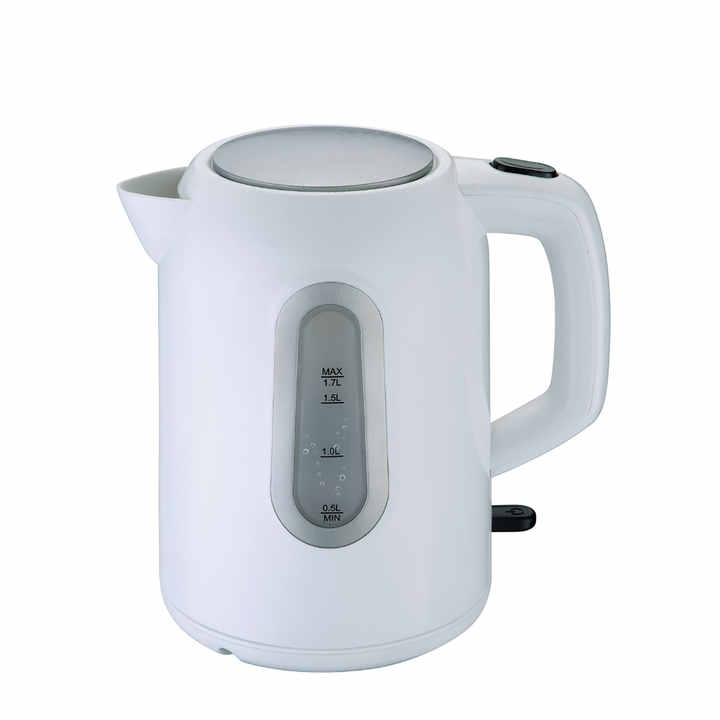 NEW Plastic Electric Kettle, White | escapeauthority.com