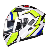 Casque DOT Flip Up Casque de moto motos casco capacete Casques modulaires Avec double lentille pour la course
