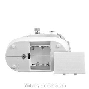 จักรเย็บผ้าโอเวอร์ล็อคแบบมือถือขนาดเล็กสำหรับใช้ในครัวเรือน FHSM 201 แบบเข็มเดี่ยว ฐานเรียบ ผลิตจากพลาสติกและโลหะที่ทนทาน - Product Image 6