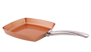 24x24cm quadratische Kupferkeramik-Antihaft-Antihaft-Grill pfanne mit Induktion boden - Product Image 2