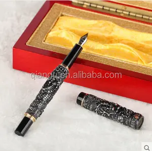 Jinhao, двойные драконы, красивая Золотая перьевая ручка, модель Guta
