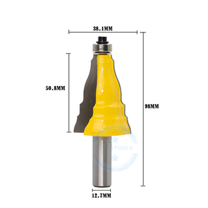 L-N035 1 adet 1/2 sap küpeşte kalıplama yönlendirici <span class=keywords><strong>Bit</strong></span> süpürgelik hattı kesici ağaç İşleme araçları - Product Image 2