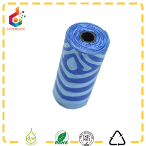 Biodegradable plastic stipe dog poop bag - Product Image 4