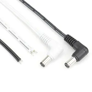 Power Cord Open ende DC 5.5mm x 2.1mm Barrel Converter Cable 2V DC Power Pigtail Male 5.5*2.1mm Cable Plug Wire