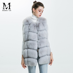 Moderne Outdoor-Mode Winter Bekleidungs Echt Fuchs Pelz Weste Mantel Frauen Custom Pelz Frauen Weste - Product Image 3